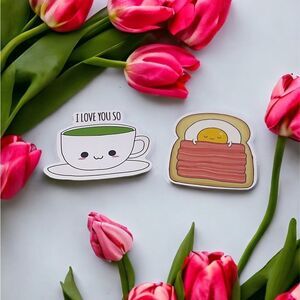 NWT Wool + Pepper Co. Breakfast Lovers Sticker Pack (2 stickers)